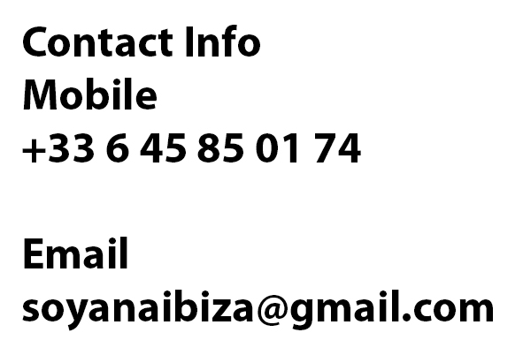 Contact SOYANA IBIZA
